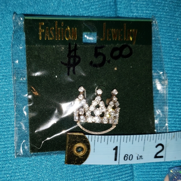 Crown Rhinestone Pin - Picture 3 of 3